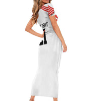 Swiss Football Custom Family Matching Short Sleeve Bodycon Dress and Hawaiian Shirt 1990-1992 Retro White Switzerland Vintage