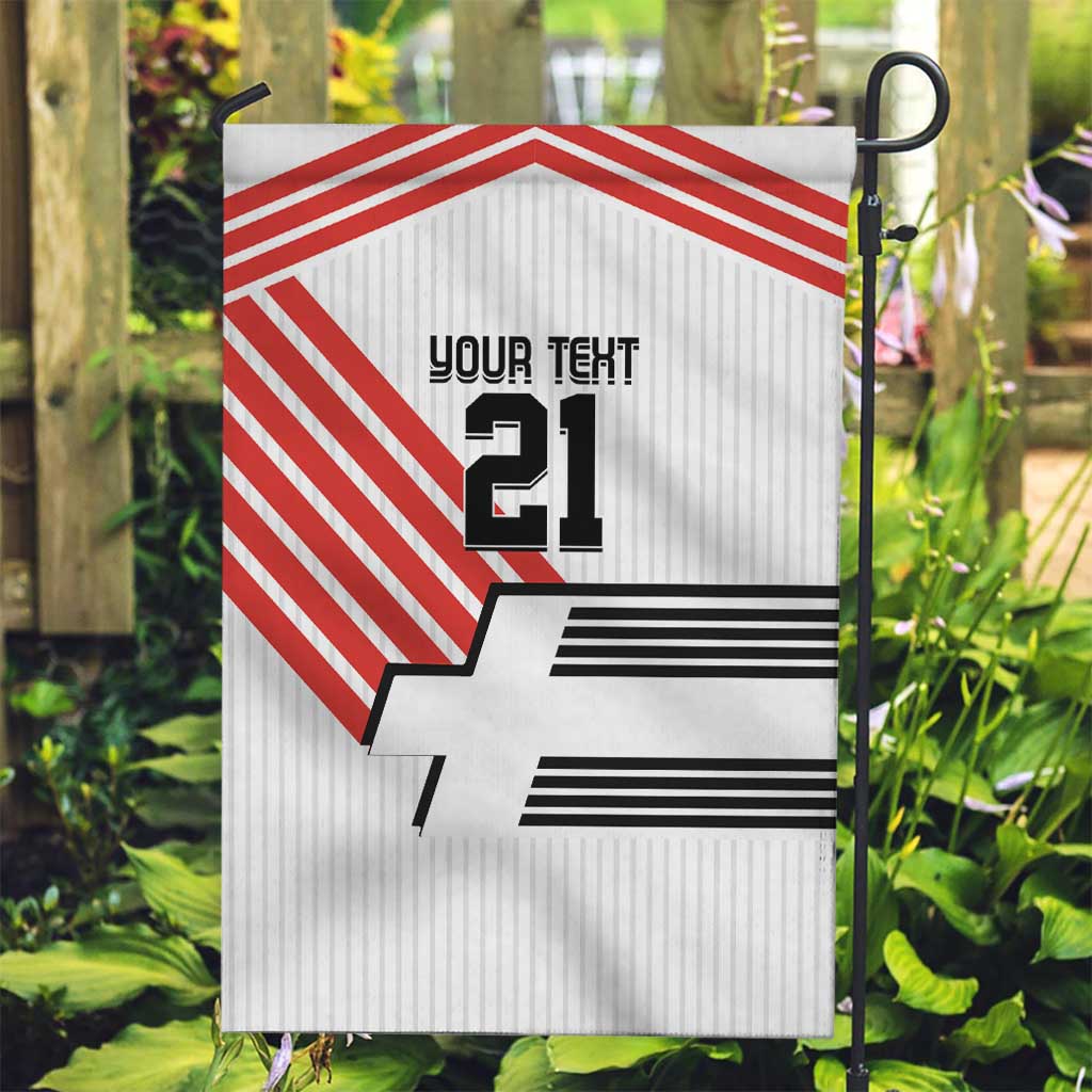 Swiss Football Custom Garden Flag 1990-1992 Retro White Switzerland Vintage