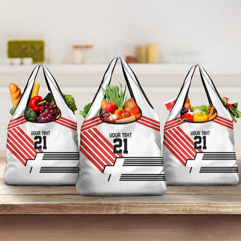Swiss Football Custom Grocery Bag 1990-1992 Retro White Switzerland Vintage