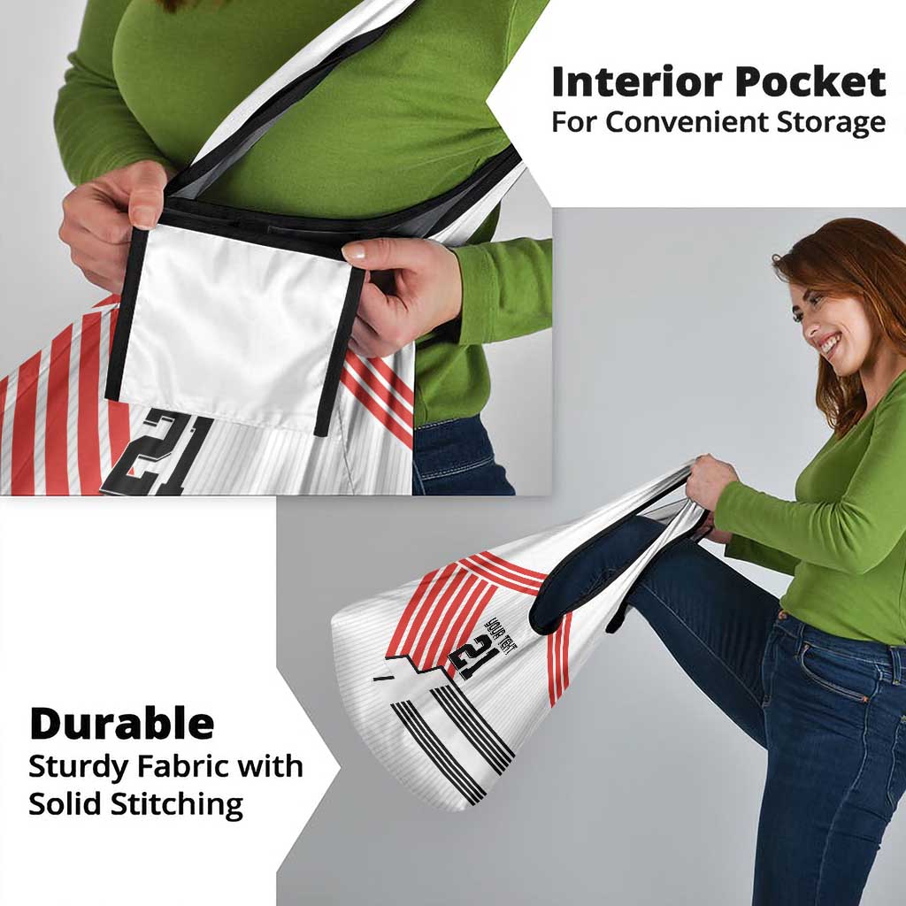 Swiss Football Custom Grocery Bag 1990-1992 Retro White Switzerland Vintage