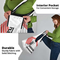 Swiss Football Custom Grocery Bag 1990-1992 Retro White Switzerland Vintage