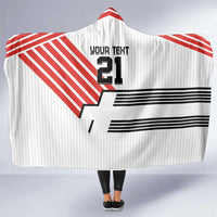 Swiss Football Custom Hooded Blanket 1990-1992 Retro White Switzerland Vintage