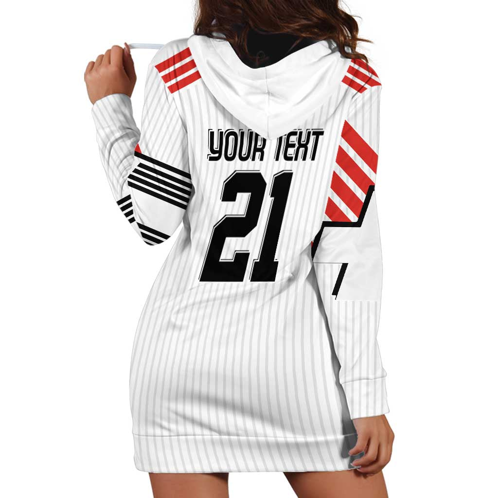 Swiss Football Custom Hoodie Dress 1990-1992 Retro White Switzerland Vintage