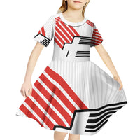 Swiss Football Custom Kid Short Sleeve Dress 1990-1992 Retro White Switzerland Vintage