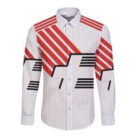Swiss Football Custom Long Sleeve Button Shirt 1990-1992 Retro White Switzerland Vintage