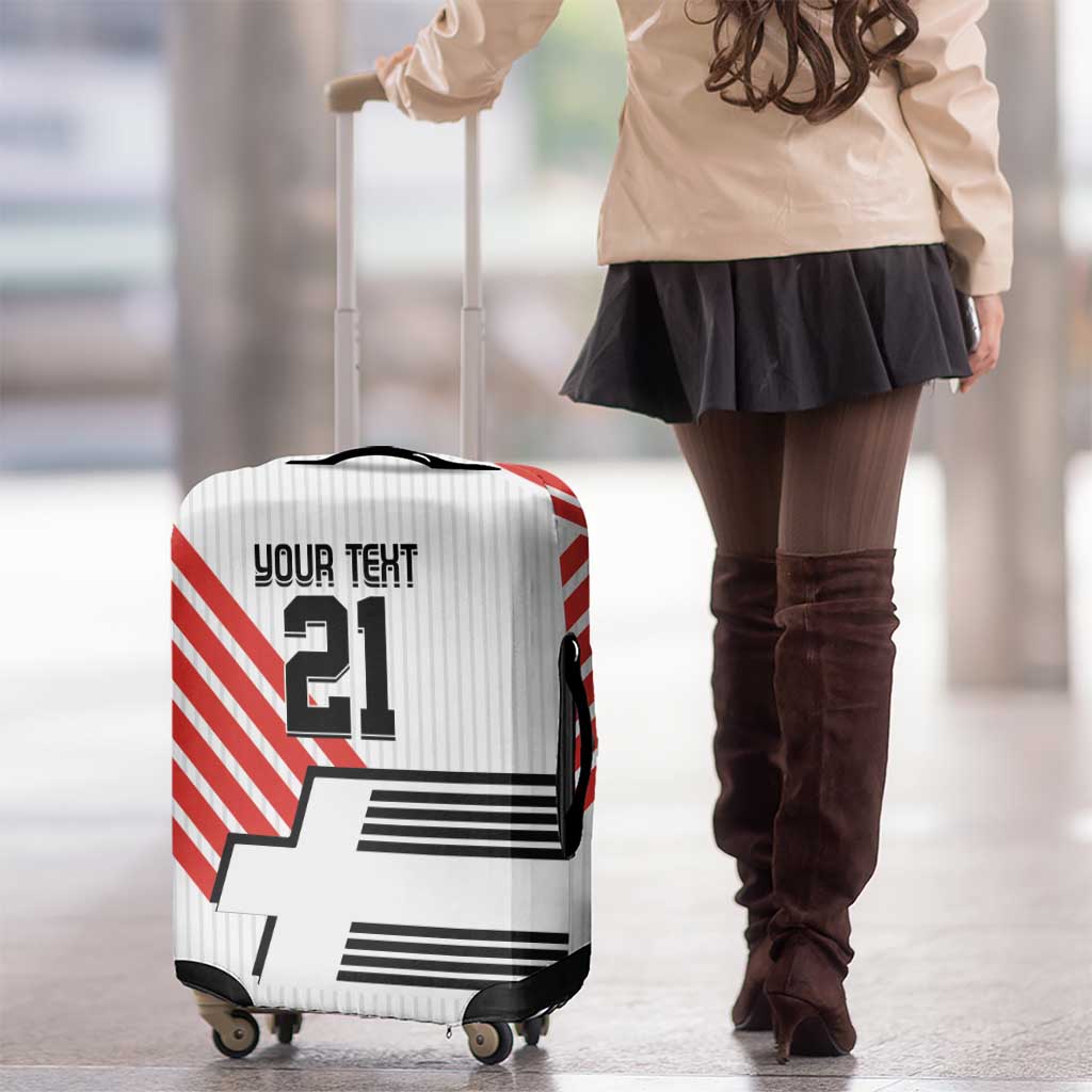Swiss Football Custom Luggage Cover 1990-1992 Retro White Switzerland Vintage