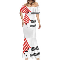 Swiss Football Custom Mermaid Dress 1990-1992 Retro White Switzerland Vintage