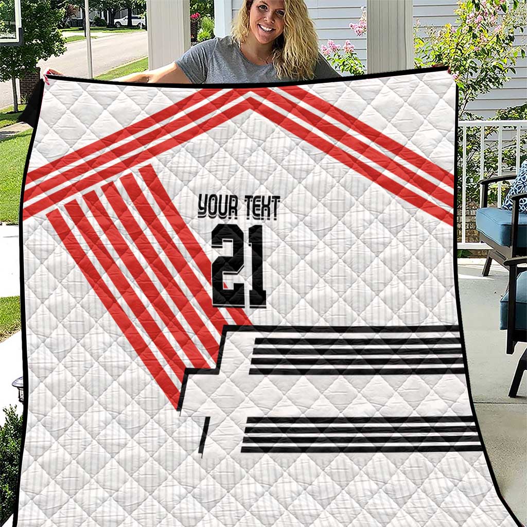 Swiss Football Custom Quilt 1990-1992 Retro White Switzerland Vintage