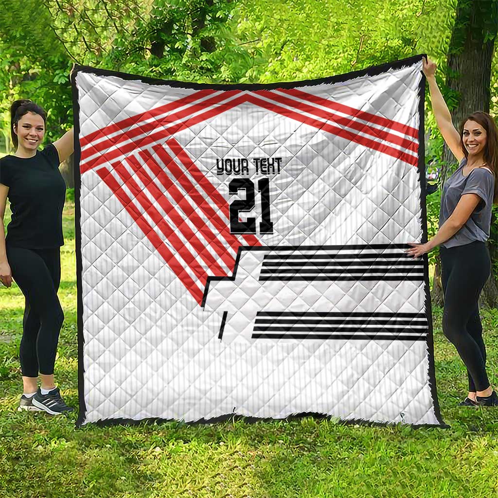 Swiss Football Custom Quilt 1990-1992 Retro White Switzerland Vintage