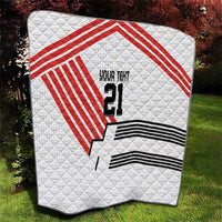 Swiss Football Custom Quilt 1990-1992 Retro White Switzerland Vintage