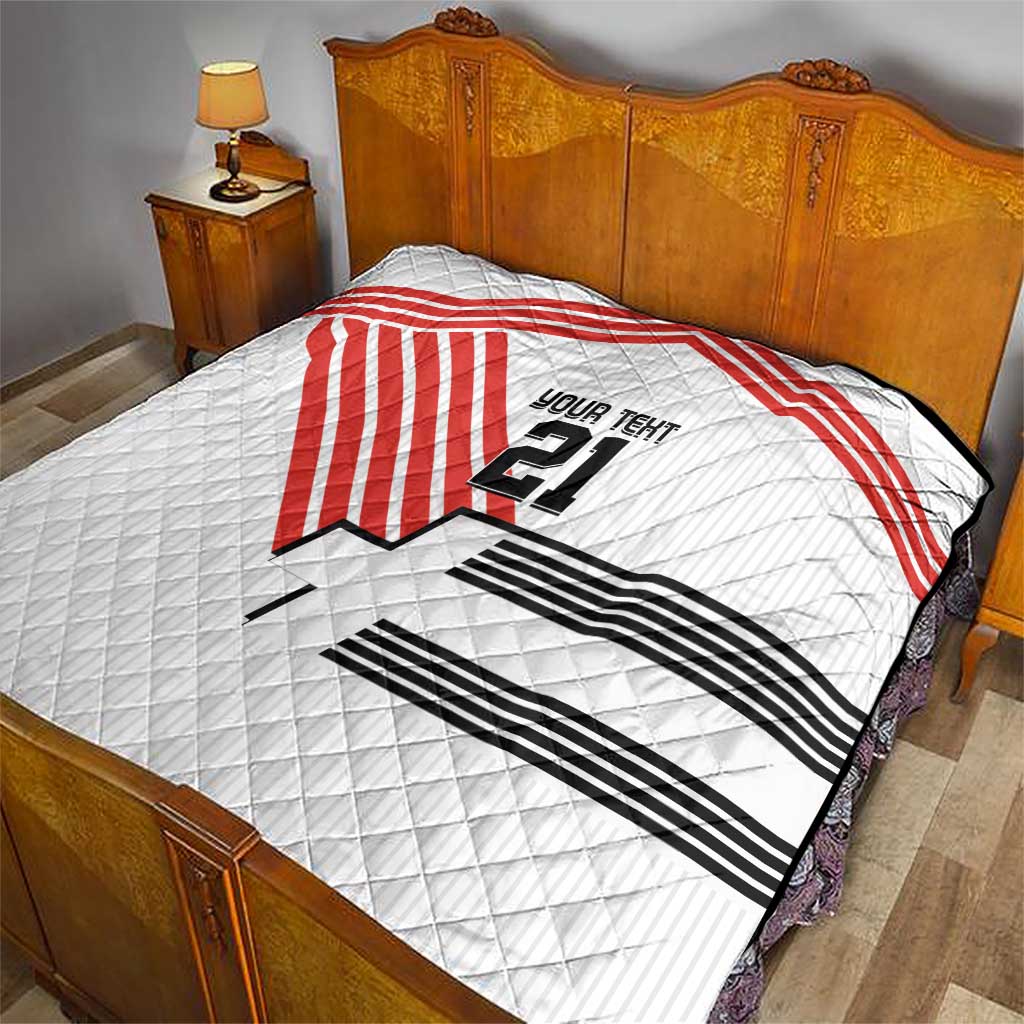 Swiss Football Custom Quilt 1990-1992 Retro White Switzerland Vintage