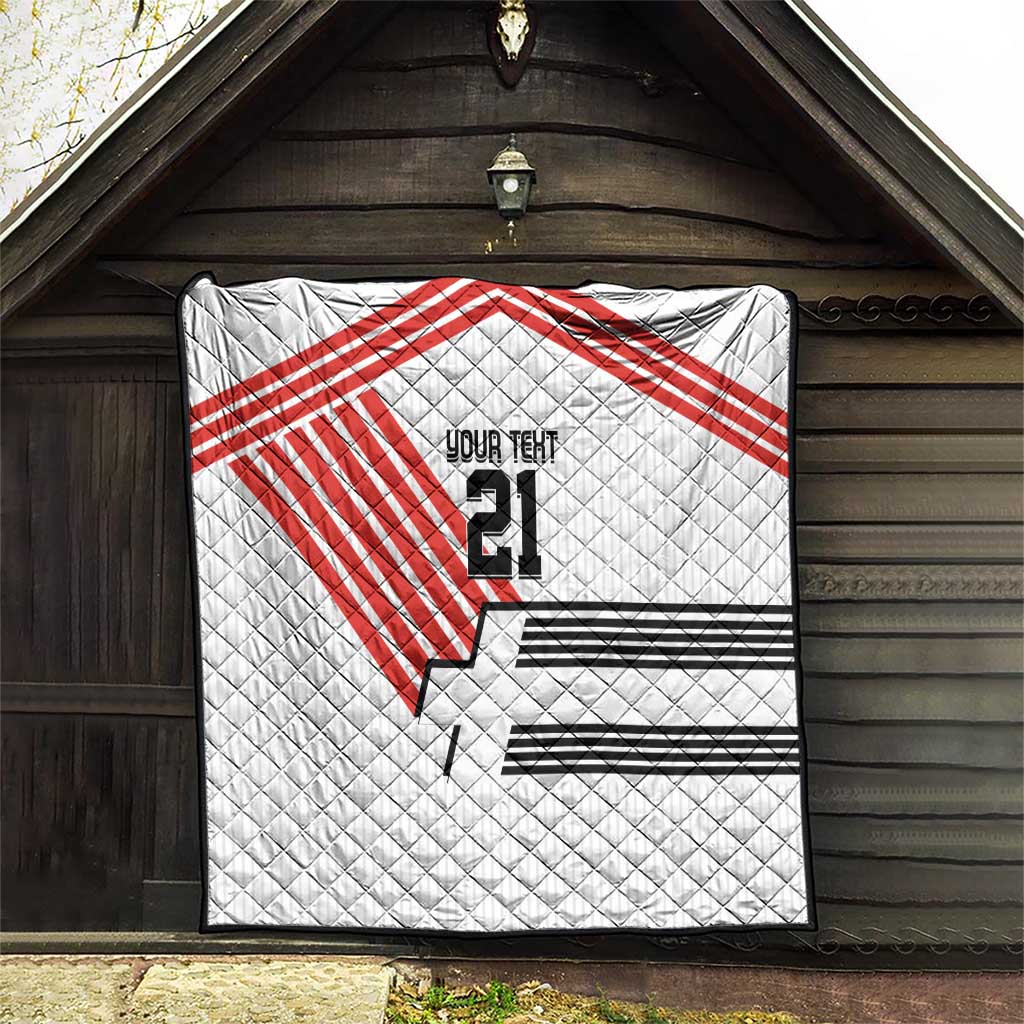 Swiss Football Custom Quilt 1990-1992 Retro White Switzerland Vintage