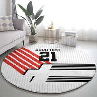 Swiss Football Custom Round Carpet 1990-1992 Retro White Switzerland Vintage