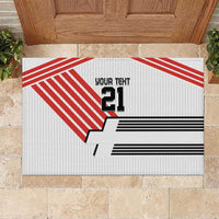 Swiss Football Custom Rubber Doormat 1990-1992 Retro White Switzerland Vintage