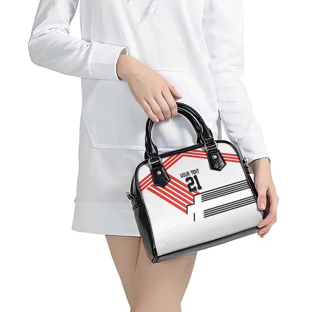 Swiss Football Custom Shoulder Handbag 1990-1992 Retro White Switzerland Vintage