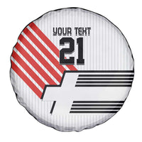 Swiss Football Custom Spare Tire Cover 1990-1992 Retro White Switzerland Vintage
