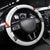 Swiss Football Steering Wheel Cover 1990-1992 Retro White Switzerland Vintage