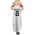 Swiss Football Custom Summer Maxi Dress 1990-1992 Retro White Switzerland Vintage