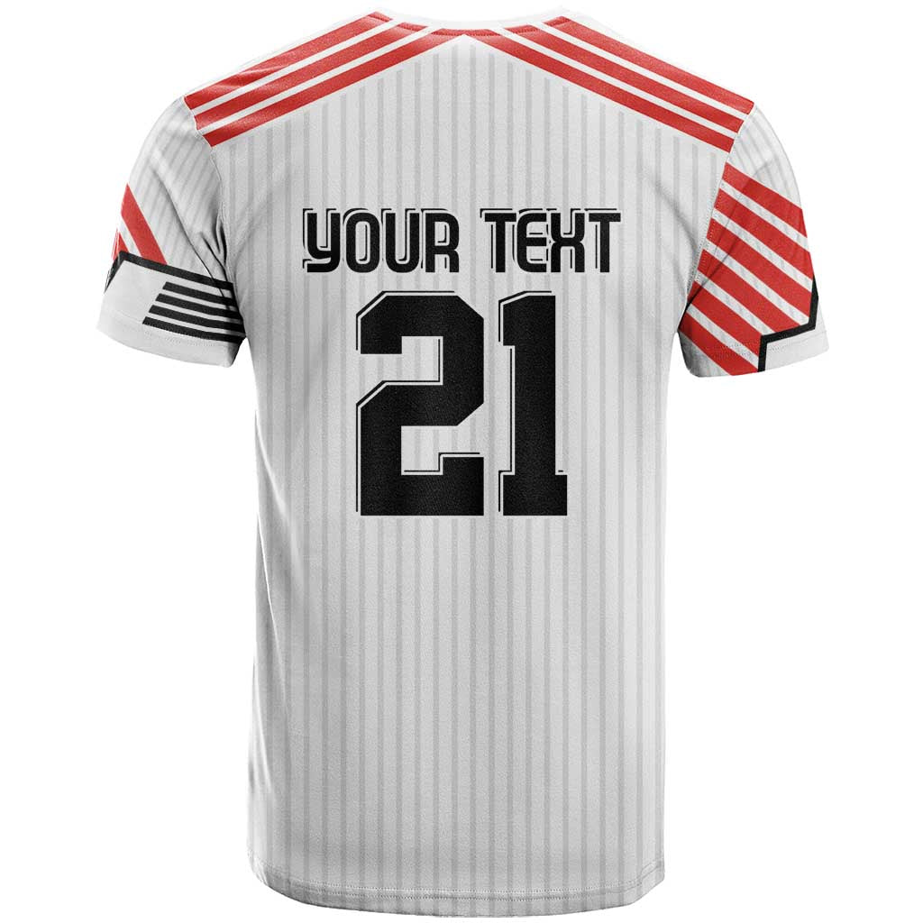 Swiss Football Custom T Shirt 1990-1992 Retro White Switzerland Vintage