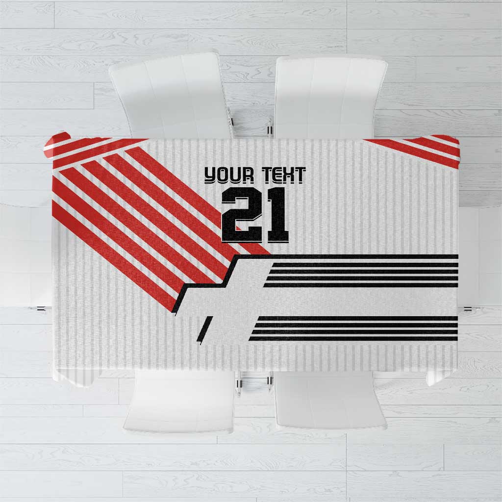 Swiss Football Custom Tablecloth 1990-1992 Retro White Switzerland Vintage