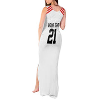 Swiss Football Custom Tank Maxi Dress 1990-1992 Retro White Switzerland Vintage