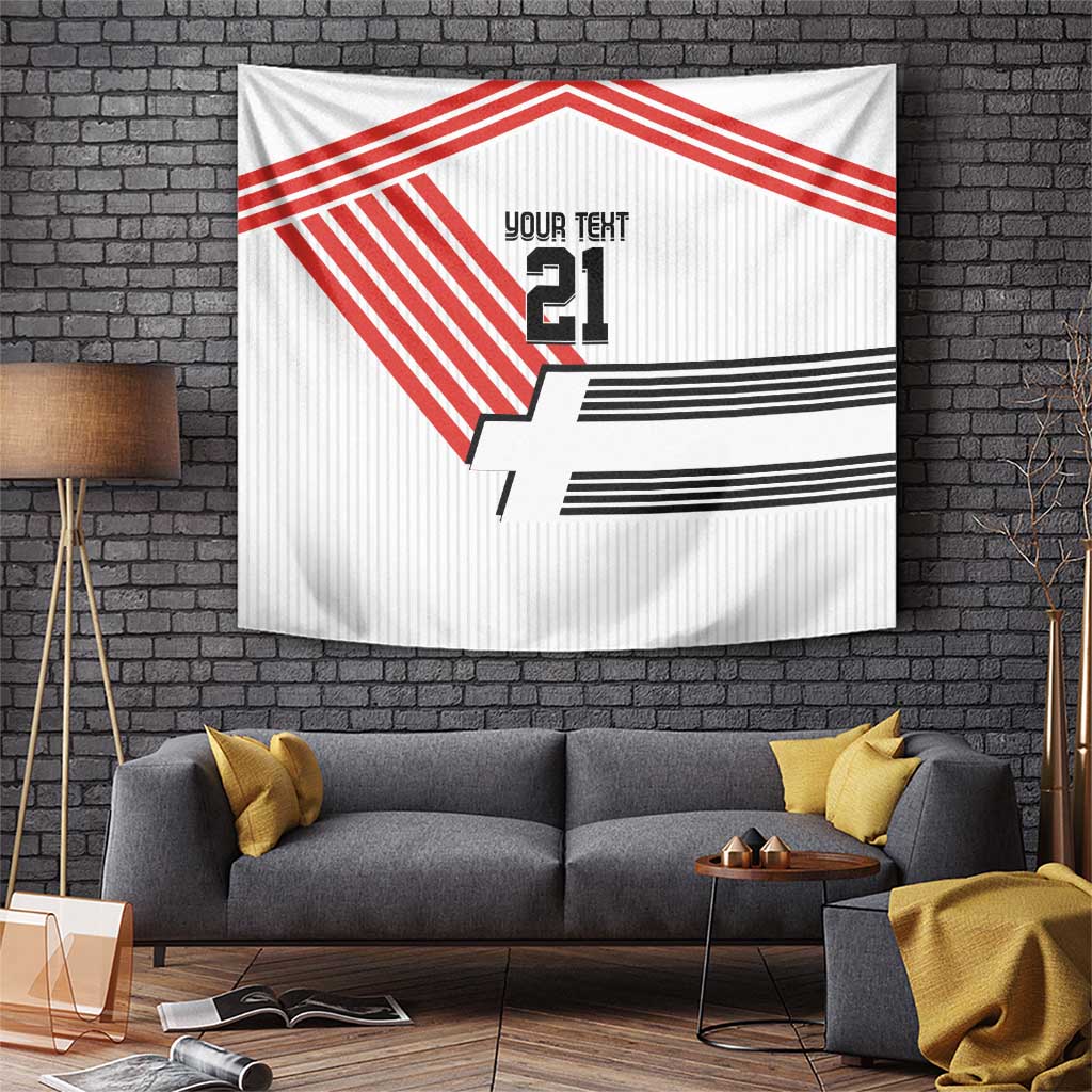 Swiss Football Custom Tapestry 1990-1992 Retro White Switzerland Vintage