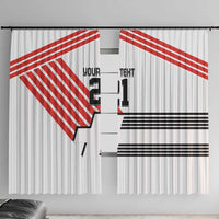 Swiss Football Custom Window Curtain 1990-1992 Retro White Switzerland Vintage