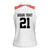 Swiss Football Custom Women Sleeveless Polo Shirt 1990-1992 Retro White Switzerland Vintage