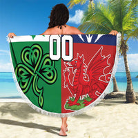Custom British Lions Beach Blanket Combination of England Irish Scottish Welsh