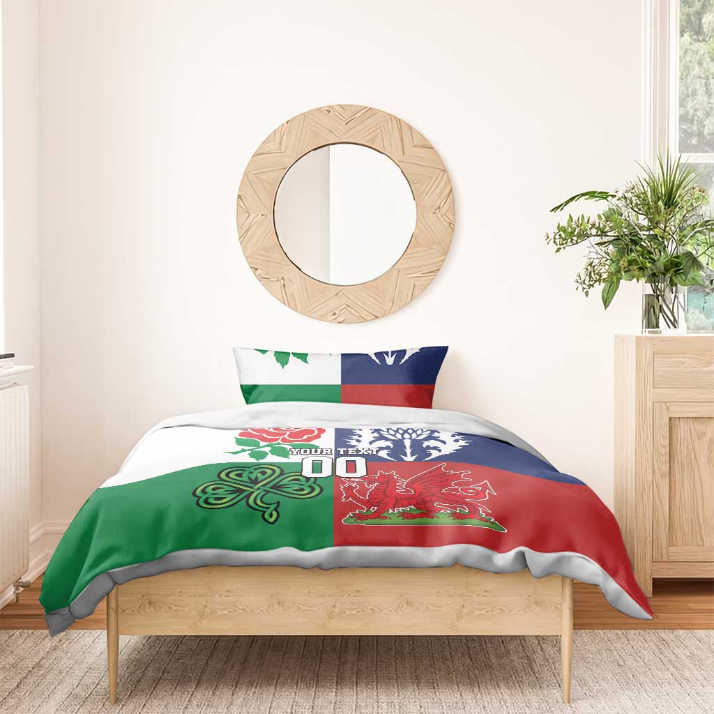 Custom British Lions Bedding Set Combination of England Irish Scottish Welsh