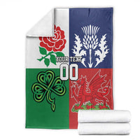 Custom British Lions Blanket Combination of England Irish Scottish Welsh