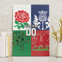 Custom British Lions Canvas Wall Art Combination of England Irish Scottish Welsh