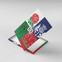 Custom British Lions Canvas Wall Art Combination of England Irish Scottish Welsh