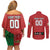 Custom British Lions Couples Matching Off Shoulder Short Dress and Long Sleeve Button Shirt Combination of England Irish Scottish Welsh