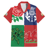 Custom British Lions Family Matching Mermaid Dress and Hawaiian Shirt Combination of England Irish Scottish Welsh