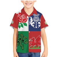 Custom British Lions Family Matching Mermaid Dress and Hawaiian Shirt Combination of England Irish Scottish Welsh