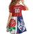 Custom British Lions Family Matching Off The Shoulder Long Sleeve Dress and Hawaiian Shirt Combination of England Irish Scottish Welsh