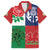 Custom British Lions Family Matching Off The Shoulder Long Sleeve Dress and Hawaiian Shirt Combination of England Irish Scottish Welsh