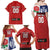 Custom British Lions Family Matching Off Shoulder Maxi Dress and Hawaiian Shirt Combination of England Irish Scottish Welsh