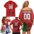 Custom British Lions Family Matching Off Shoulder Short Dress and Hawaiian Shirt Combination of England Irish Scottish Welsh