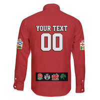 Custom British Lions Family Matching Puletasi and Hawaiian Shirt Combination of England Irish Scottish Welsh