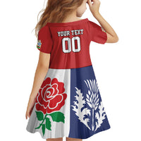Custom British Lions Family Matching Summer Maxi Dress and Hawaiian Shirt Combination of England Irish Scottish Welsh