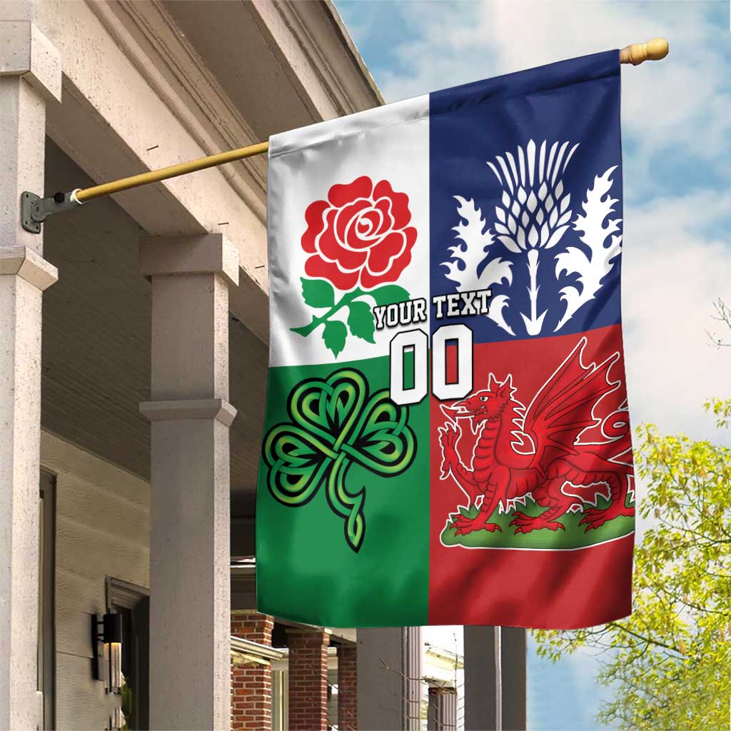 Custom British Lions Garden Flag Combination of England Irish Scottish Welsh