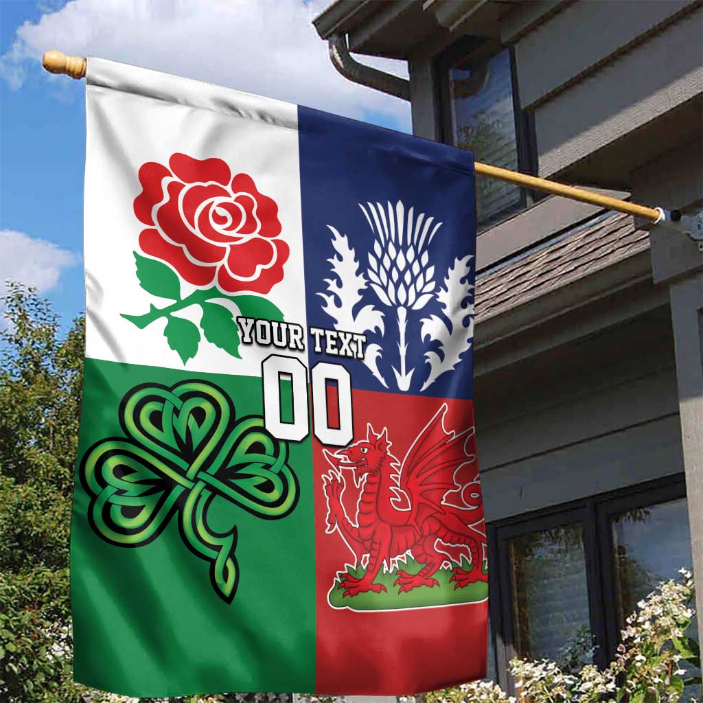 Custom British Lions Garden Flag Combination of England Irish Scottish Welsh