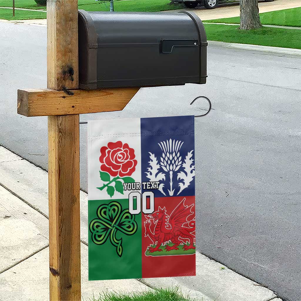Custom British Lions Garden Flag Combination of England Irish Scottish Welsh
