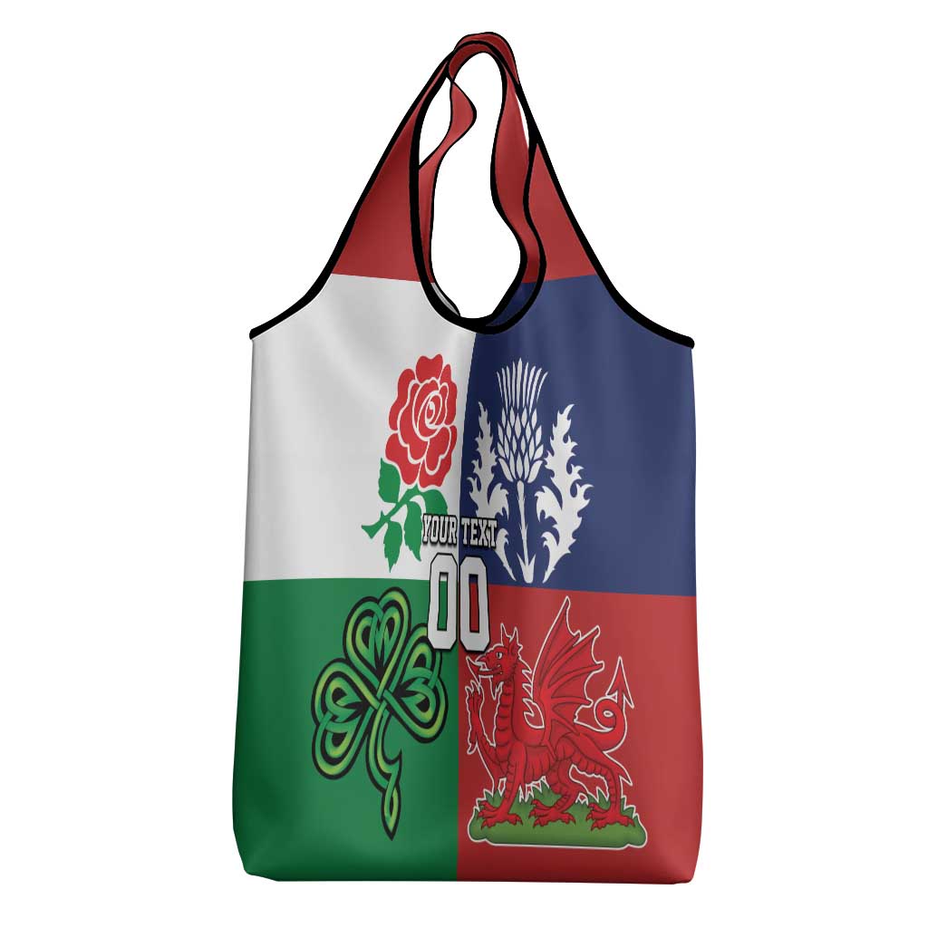 Custom British Lions Grocery Bag Combination of England Irish Scottish Welsh