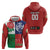 Custom British Lions Hoodie Combination of England Irish Scottish Welsh