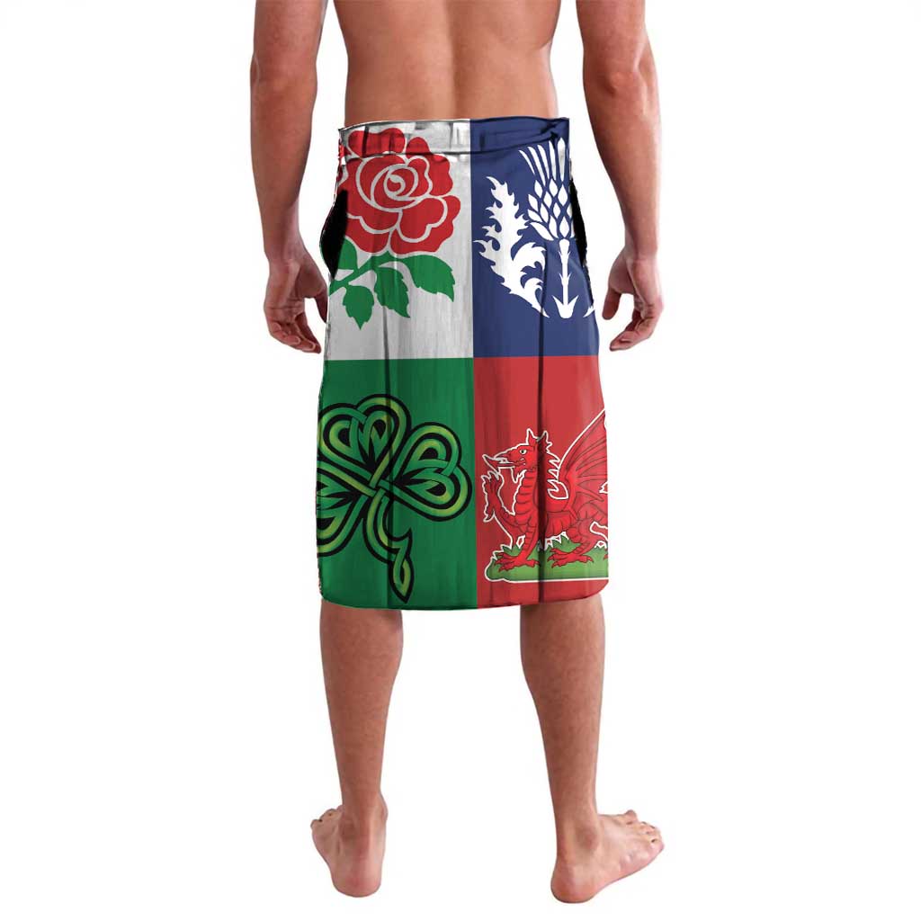 Custom British Lions Lavalava Combination of England Irish Scottish Welsh