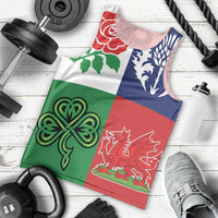 Custom British Lions Men Tank Top Combination of England Irish Scottish Welsh