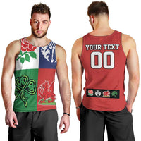 Custom British Lions Men Tank Top Combination of England Irish Scottish Welsh